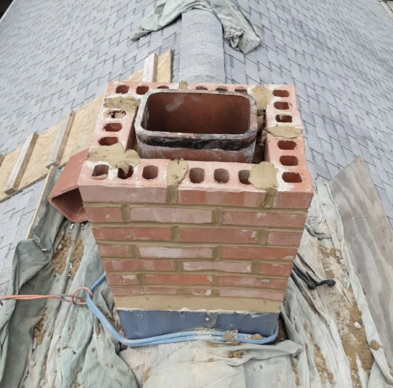 Chimney Repair & Rebuilding project photo 1 — Stone Look Paving and Masonry, New Brunswick NJ